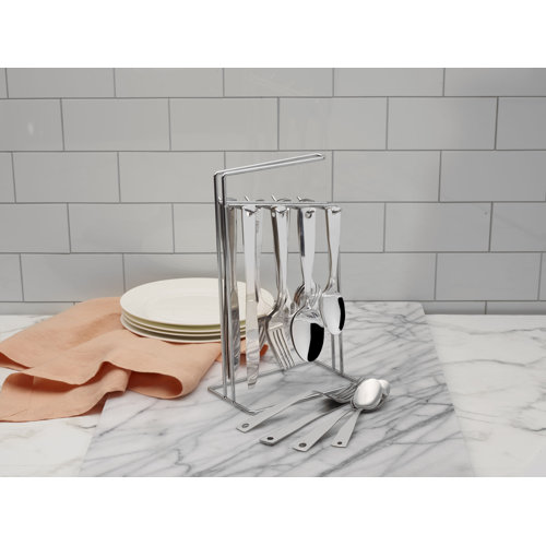 International Silver Piccadilly 24 Piece 18.0 Stainless Steel Flatware Set With Caddy Wayfair